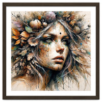 Harvest Crown Druid Woman Portrait