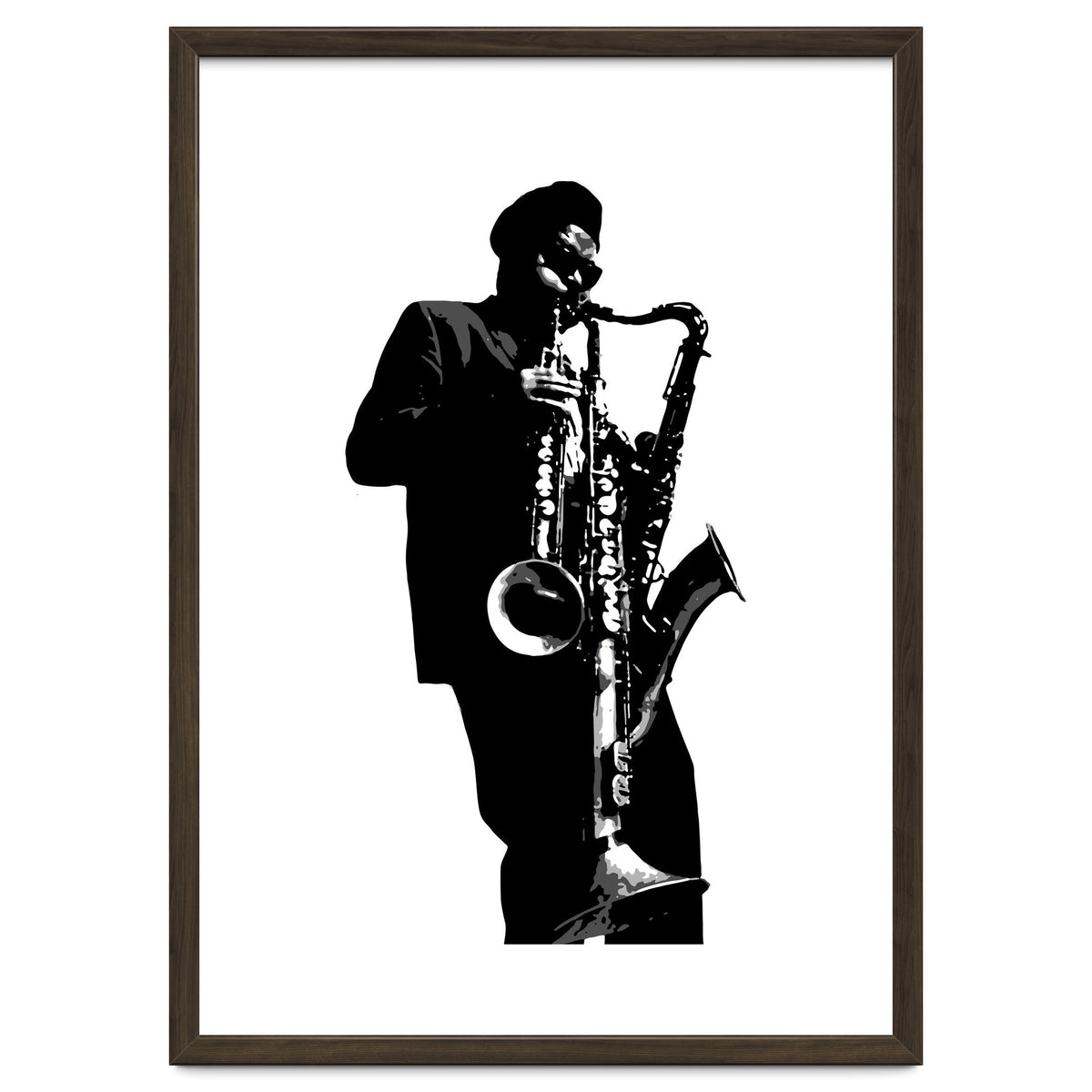 Rahsaan Roland Kirk Jazz Music Legend in Grayscale