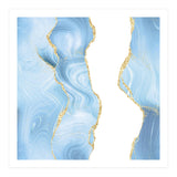Blue & Gold Glitter Agate Texture 07 (Print Only) thumbnail