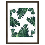 Banana Leaf Watercolor Painting, Tropical Nature Botanical Palm Illustration Bohemian Minimal Luxe thumbnail