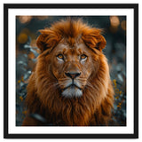 Majestic Lion Portrait Intense Gaze Wildlife thumbnail