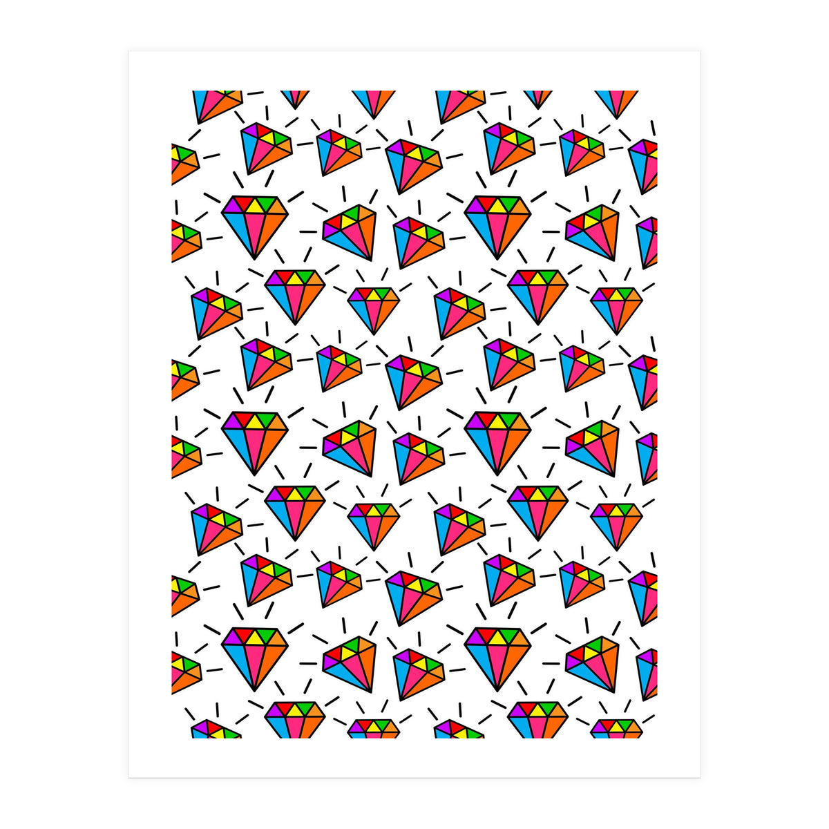 Cute diamonds pattern  (Print Only)