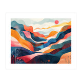 Abstract Mountain Landscape Art (Print Only) thumbnail
