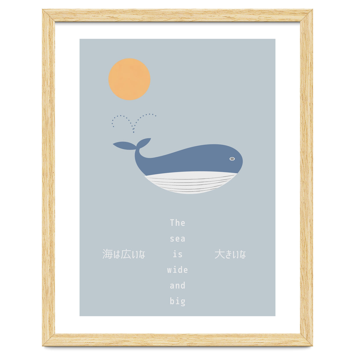 The whale in theocean