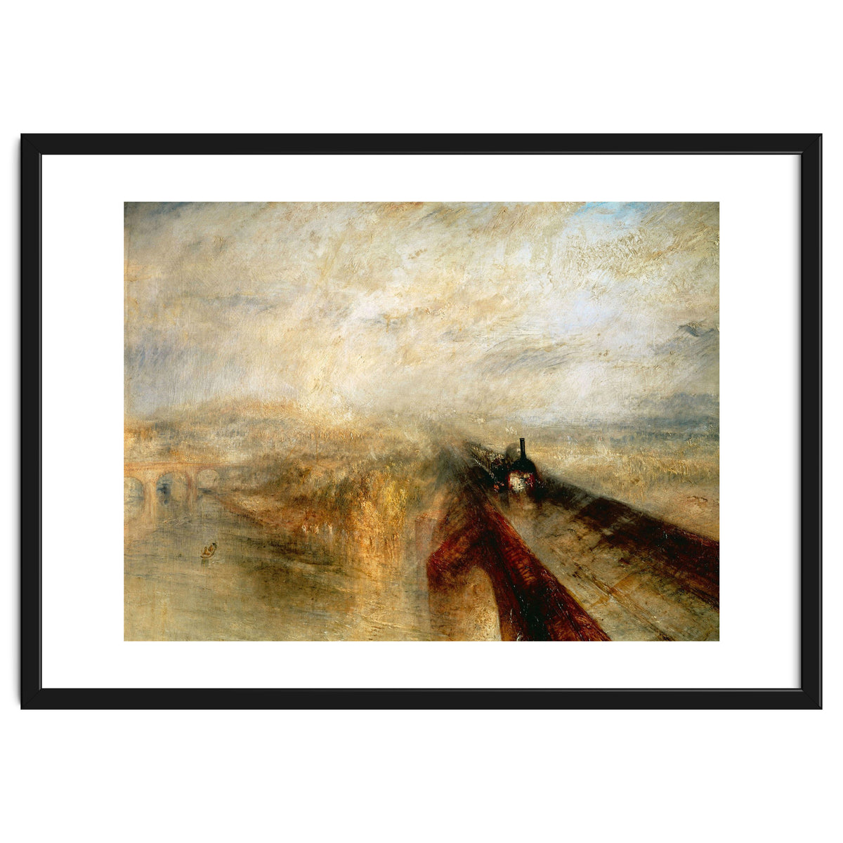 Joseph Mallord William Turner / 'Rain, Steam and Speed (The Great Western Railway)', 1844.