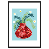 Sunny Side Up Flower Pot, Floral Odd Quirky Imperfect Whimsical Unique, Eclectic Bohemian Strange Polka Dots Maximalist thumbnail