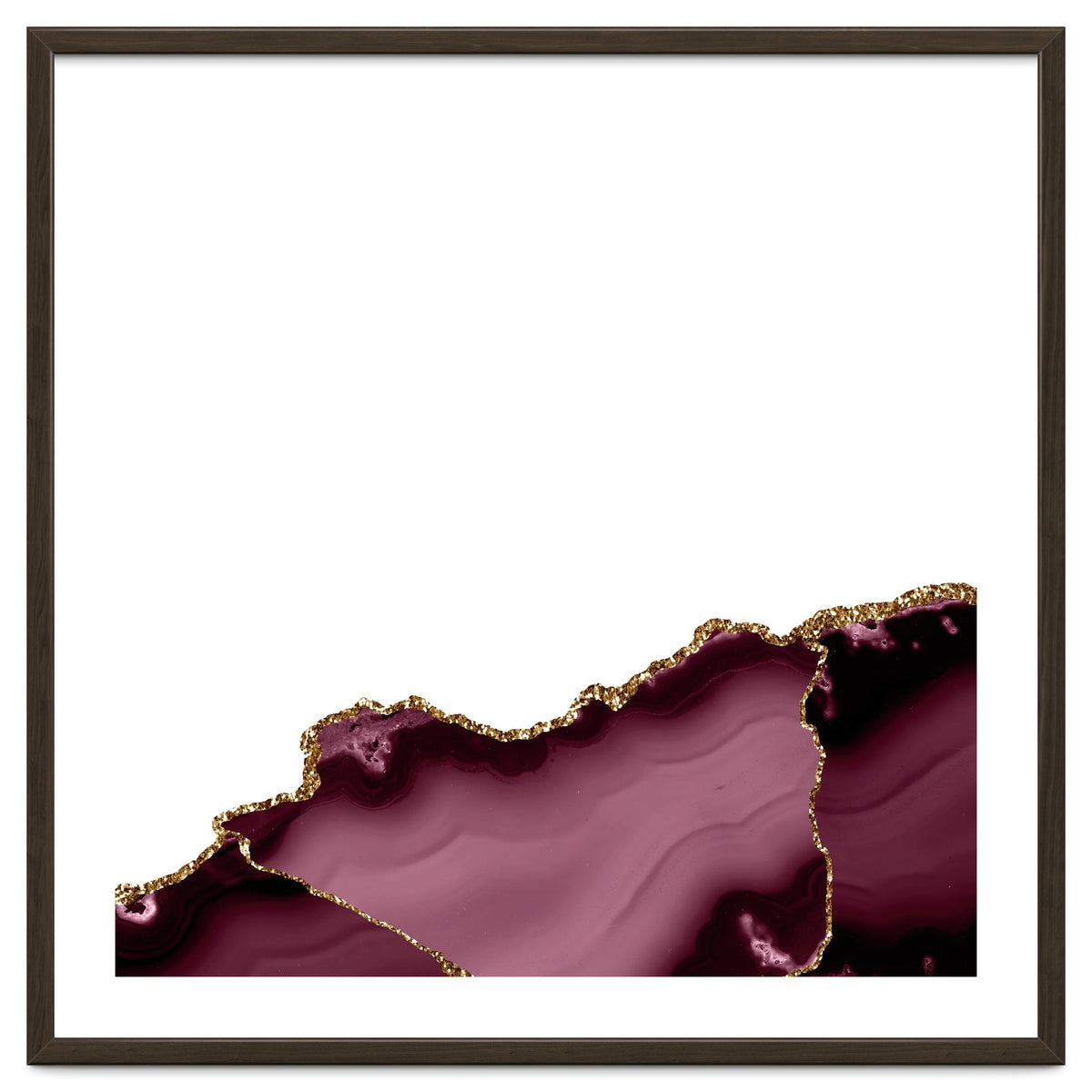 Burgundy & Gold Agate Texture 27