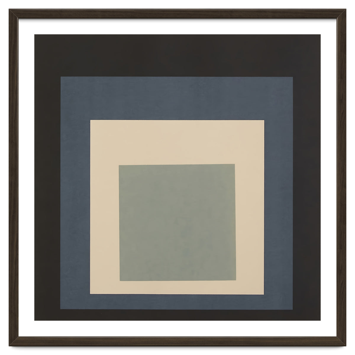 JOSEF ALBERS - HOMAGE TO THE SQUARE BEIGE GREY BLACK HIGH RESOLUTION