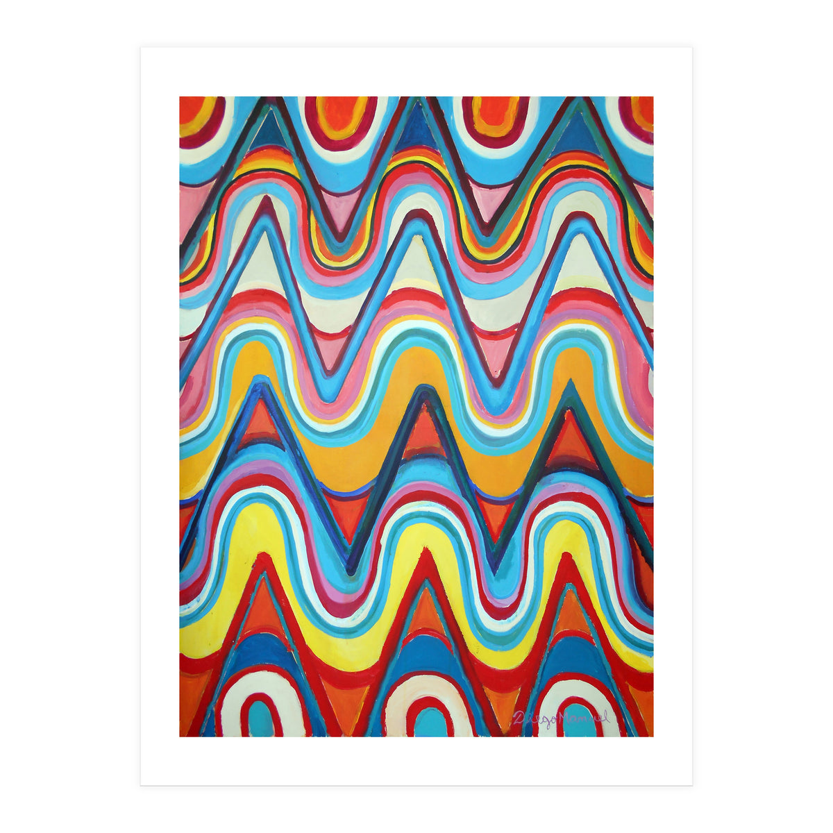 Ondas Y Triangulos (Print Only)