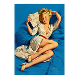 Pinup Sexy Girl Reading A Love Letter (Print Only) thumbnail