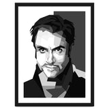 Simon Le Bon British Singer Black Illustration thumbnail