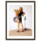 Pinup Sexy Girl Had Funny Accident On A Bus Stop thumbnail
