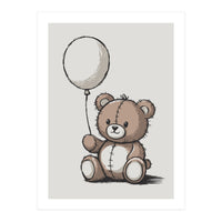 Cute Teddy Bear (Print Only)