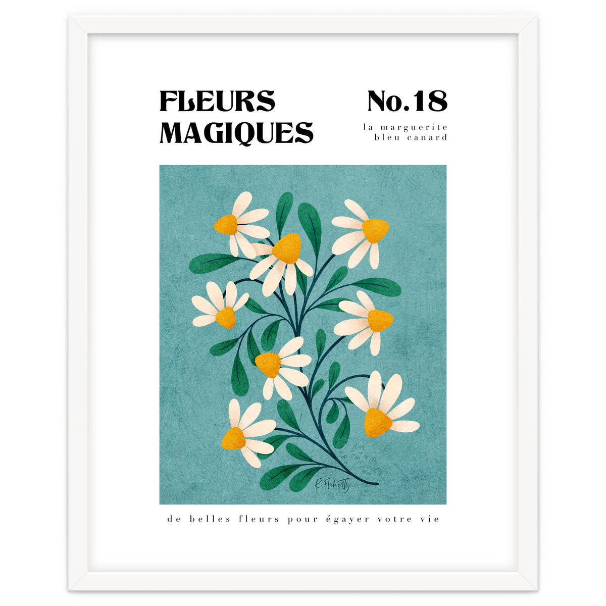 Magical Flowers No.18 Duck Egg Daisies