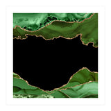 Green & Gold Agate Texture 18  (Print Only) thumbnail