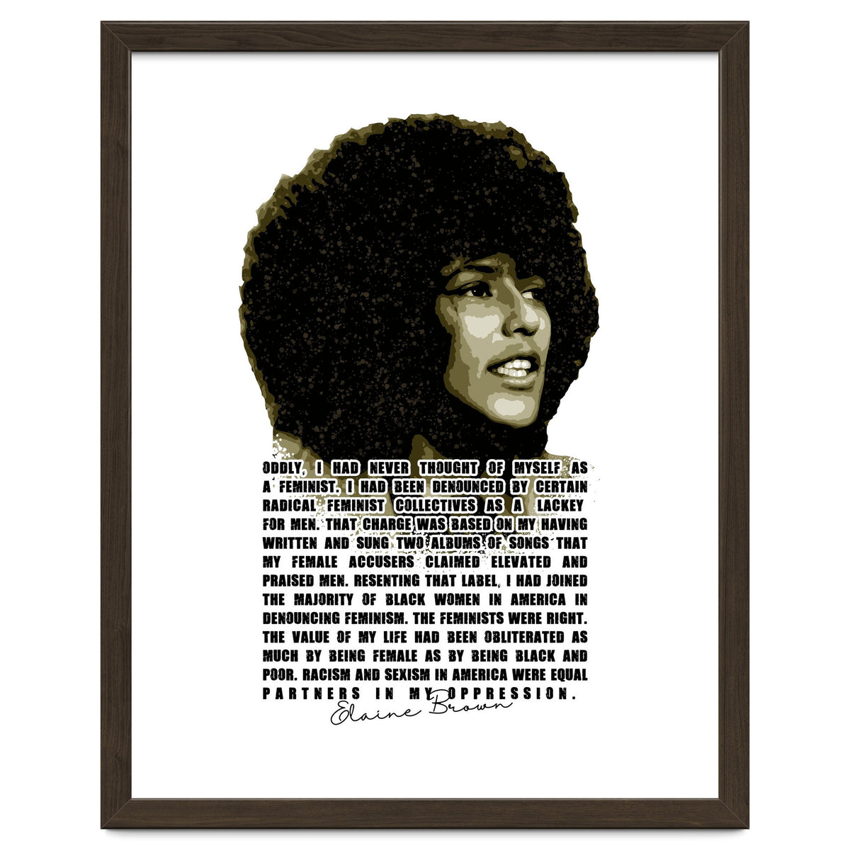 Elaine Brown American Prison Activist Legend in Vintage Quotes