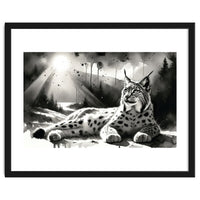 Lynx Resting In Sunlight