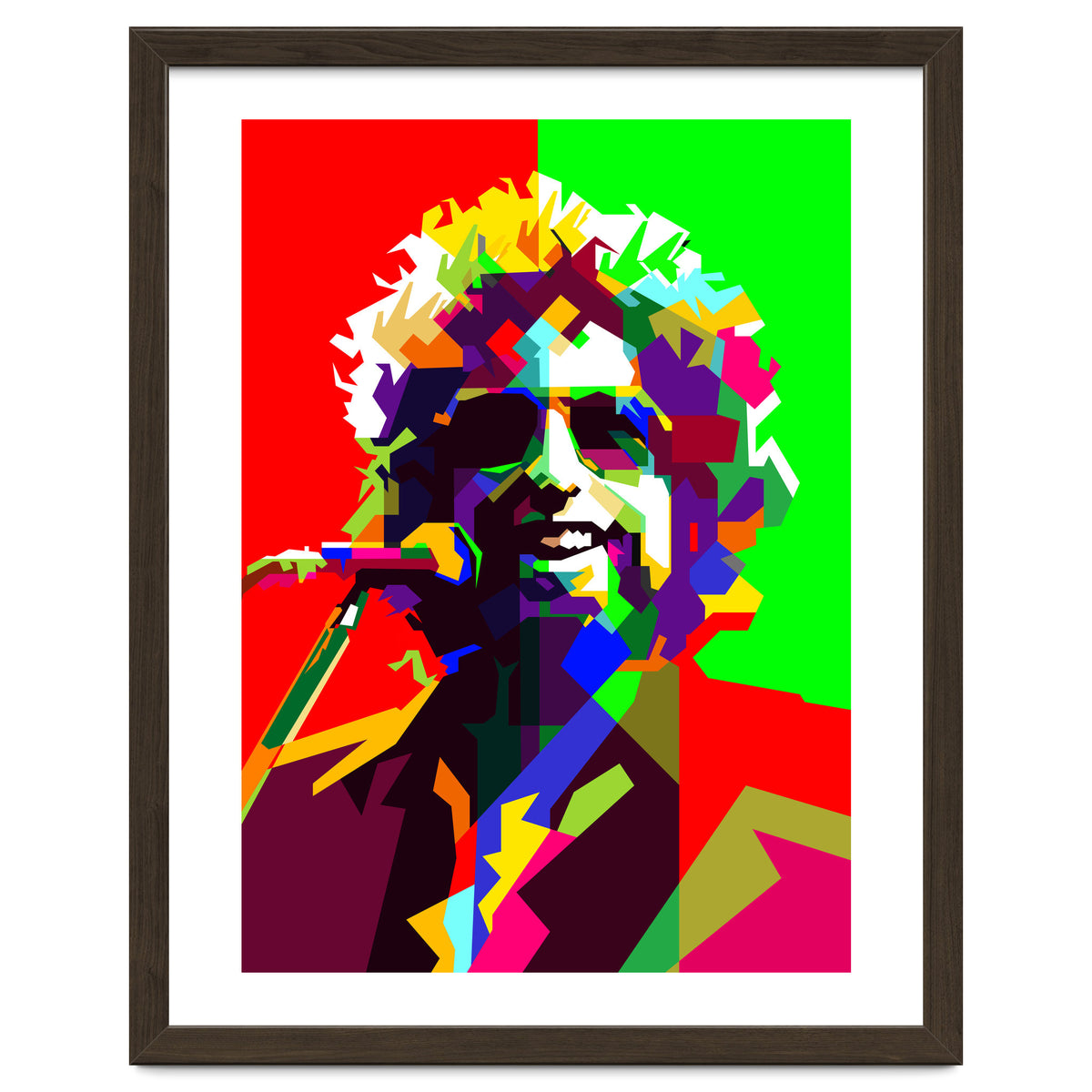 Bob Dylan Country Folk Singer Pop Art WPAP