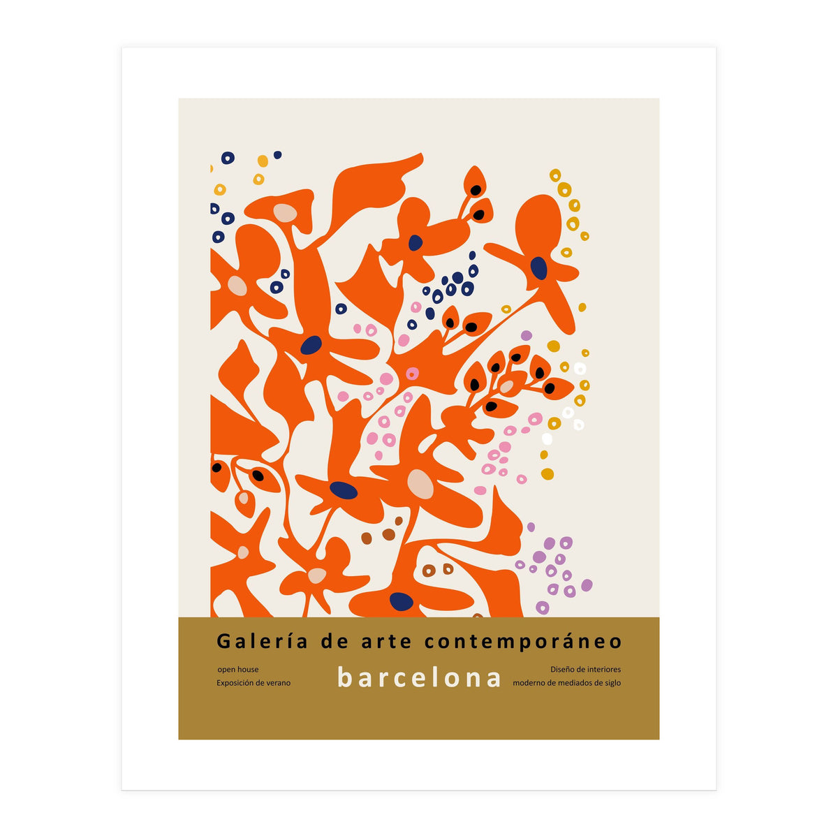 Contemporary art gallery Barcelona design and interior (Print Only)