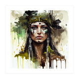 Ceremonial Druid Warrior Portrait (Print Only) thumbnail
