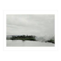 A boy on the boat in the geothermal lake - Iceland  (Print Only)
