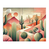 Art Deco Desert Cacti (Print Only) thumbnail