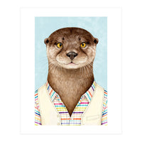 Otter Portrait in Jacket (Print Only)