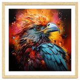 Vibrant Eagle Portrait Abstract Colorful Splatter Art thumbnail