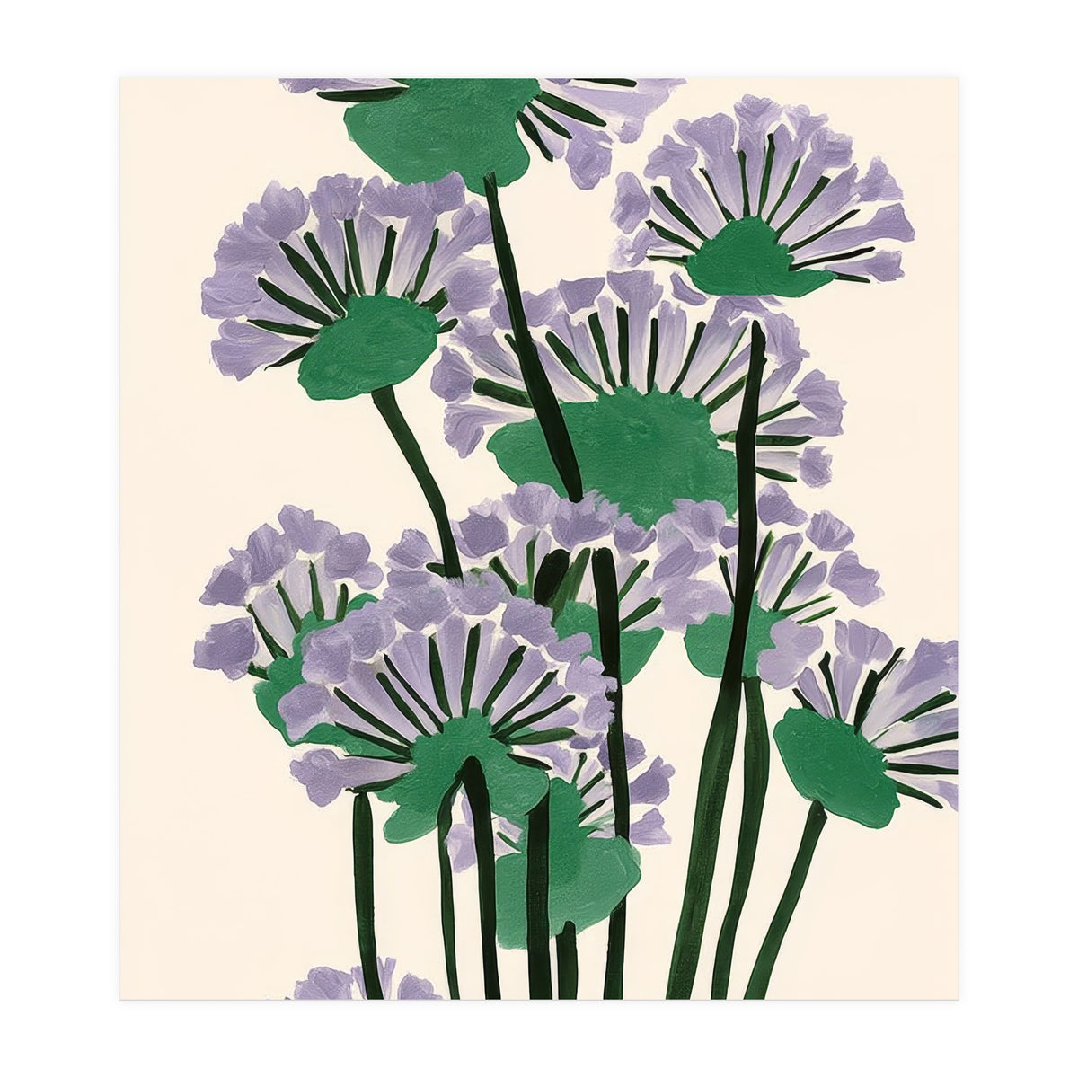 Modern Lavender Garden (Print Only)