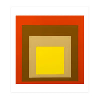 Josef Albers - Red, Brown, Golden (Print Only)