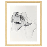 Abstract Black And White Flowing Lines Art thumbnail
