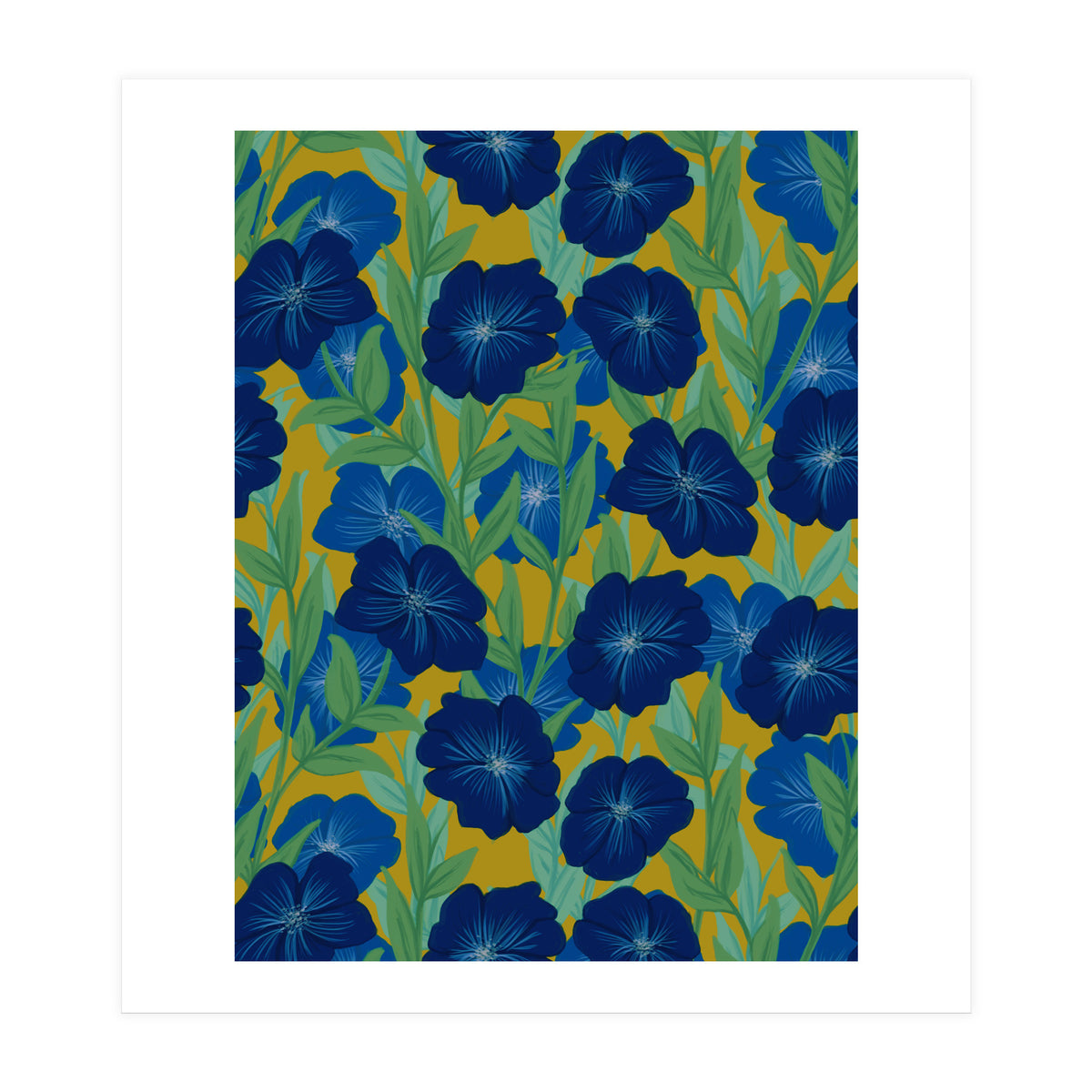 Bold Bloom Blue (Print Only)