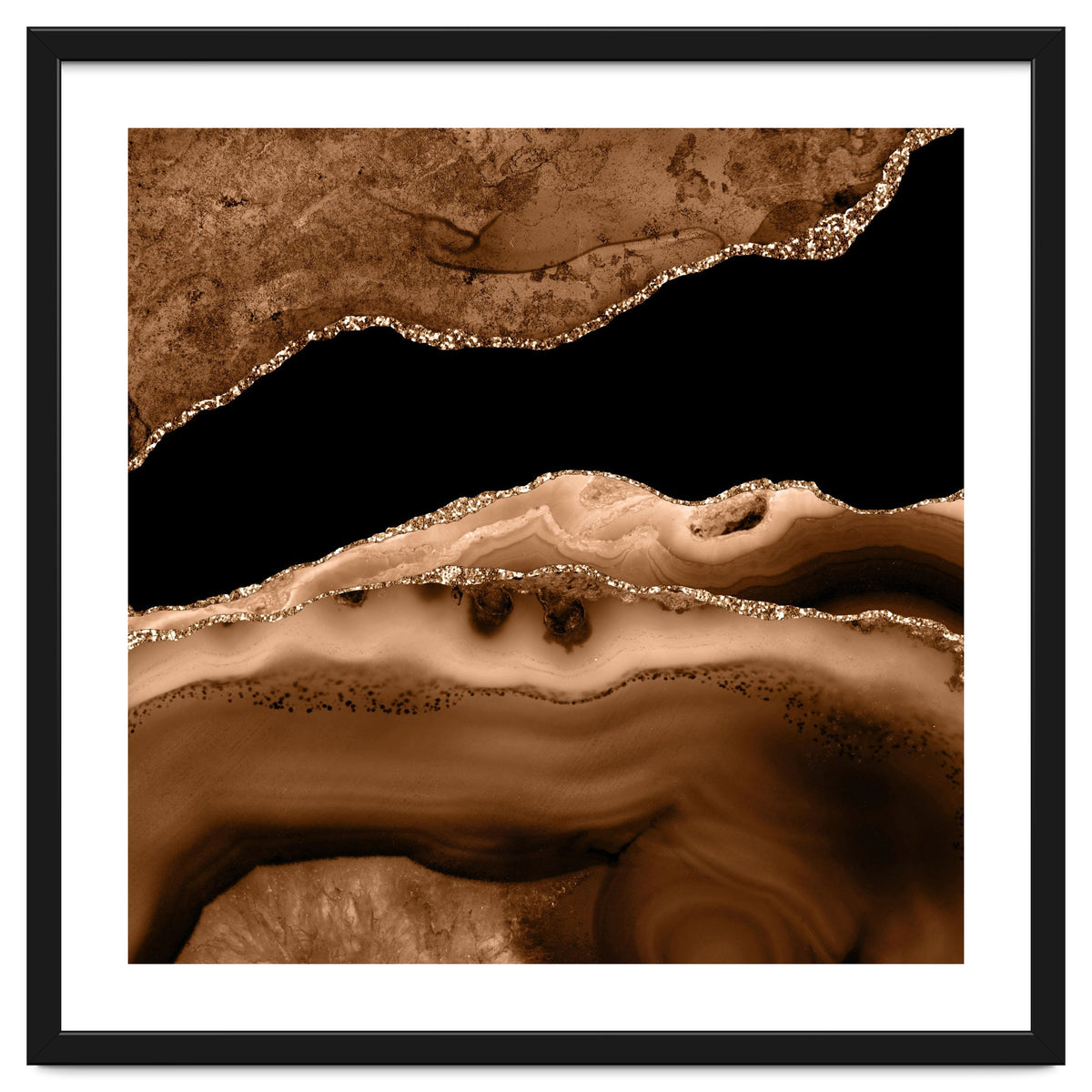 Brown & Gold Agate Texture 13