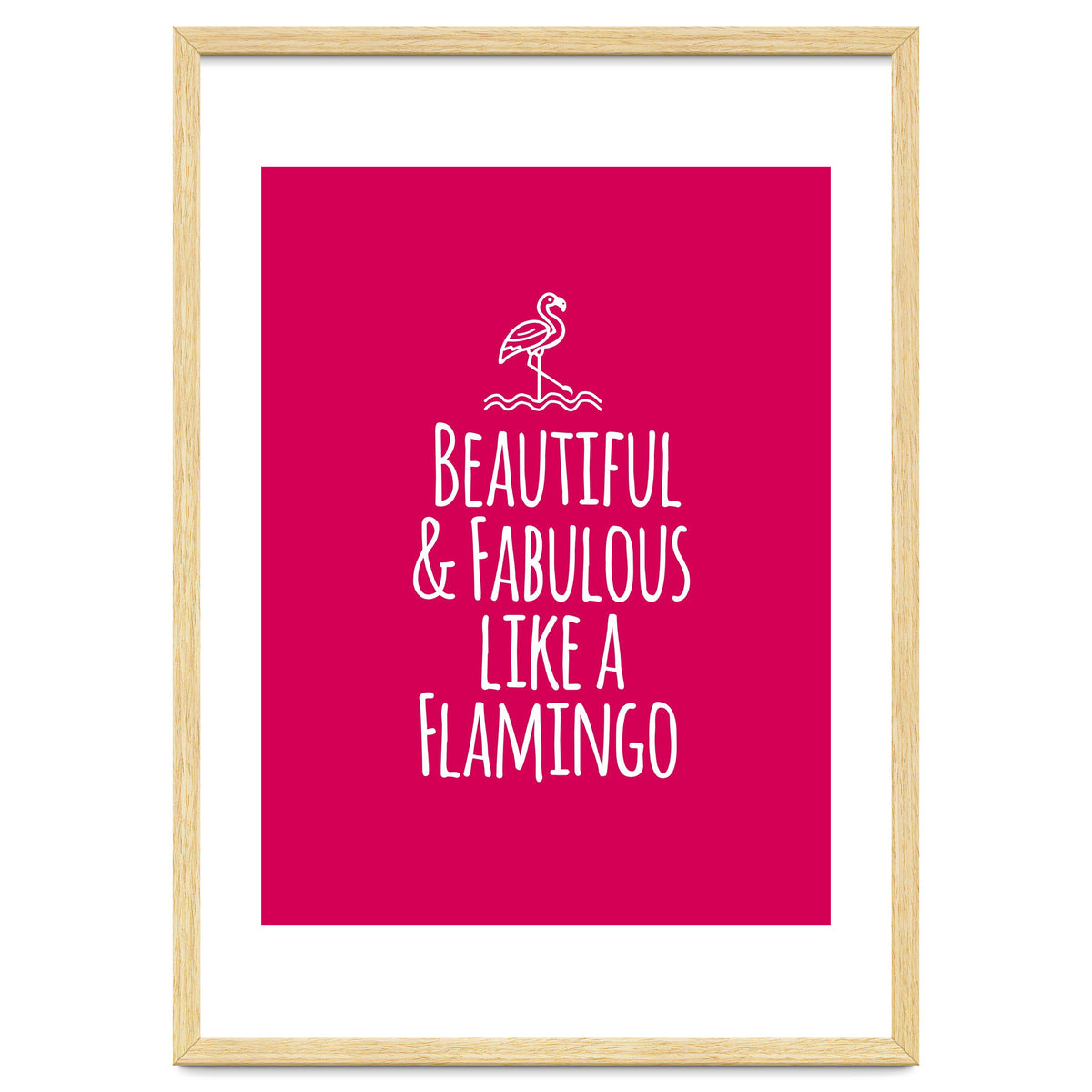 Beautiful and fabulous like a flamingo