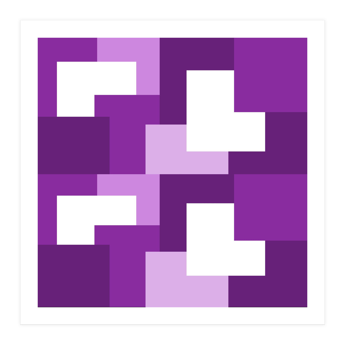 Purple Abstract Square Tiles (Print Only)