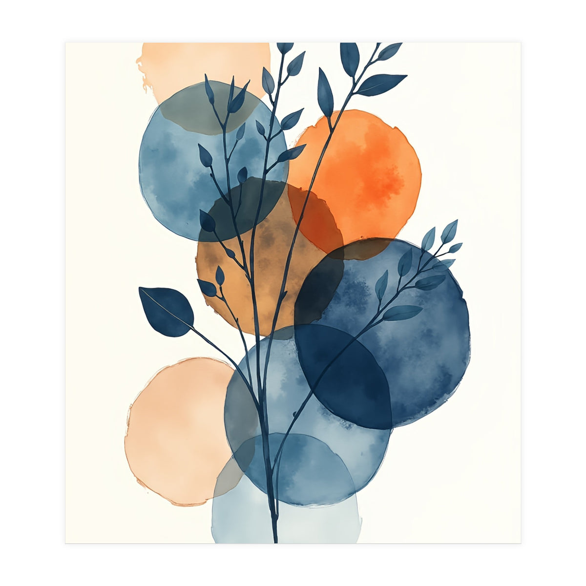 Flower Abstract Botanical (Print Only)