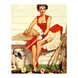 Sexy Lady With Her Little Garden (Print Only) thumbnail