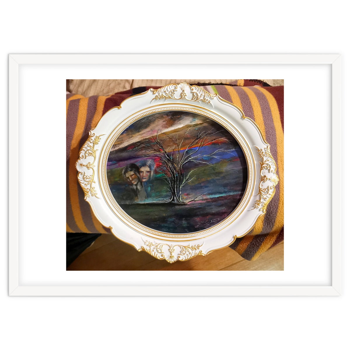 Memory 26x29.cm.acrylic. With Frame 33x38.cm.