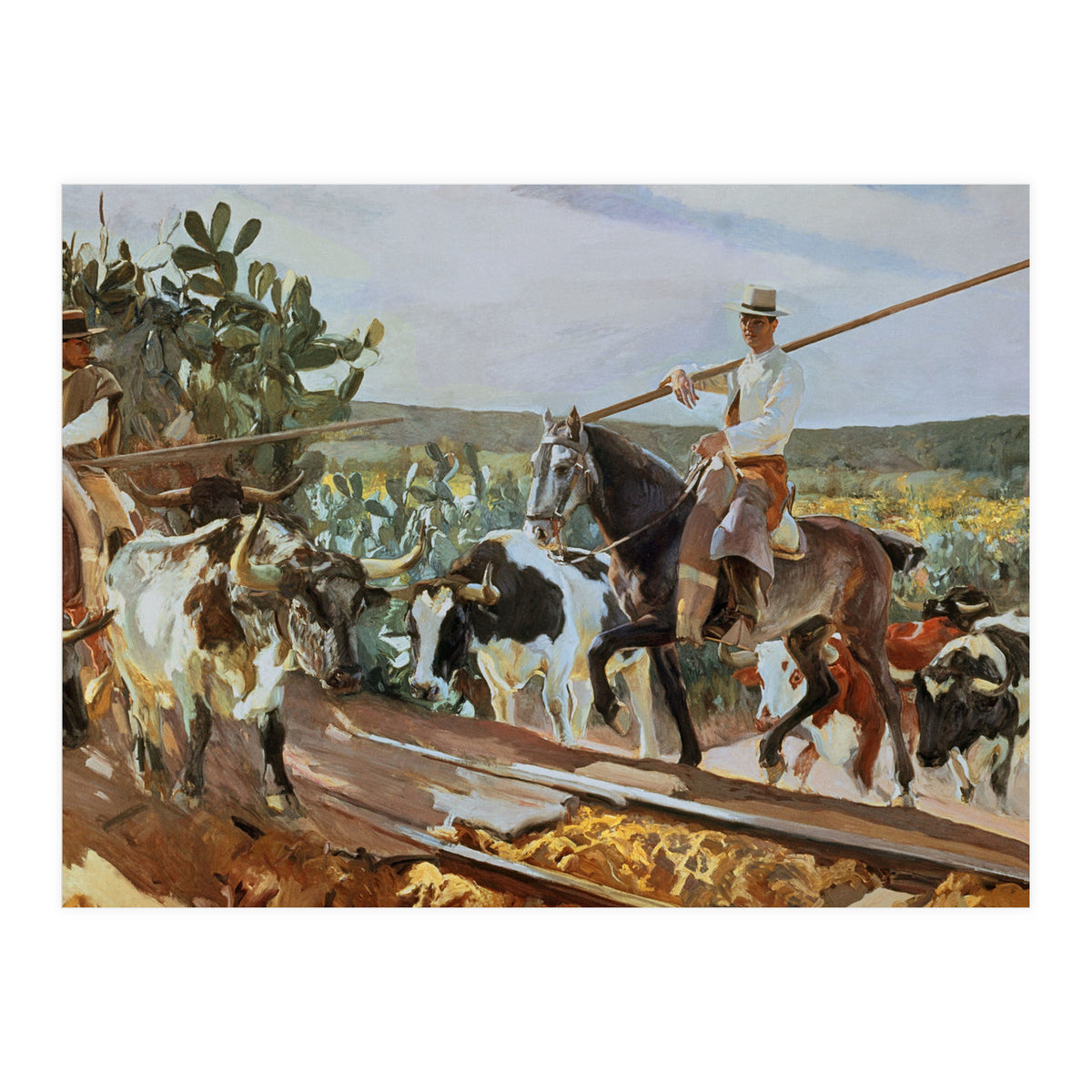 'Andalusia, The Round Up', 1914, Oil on canvas, 358 x 766,5 cm. (Print Only)