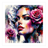 Rose Mantilla Flamenco Portrait (Print Only) thumbnail