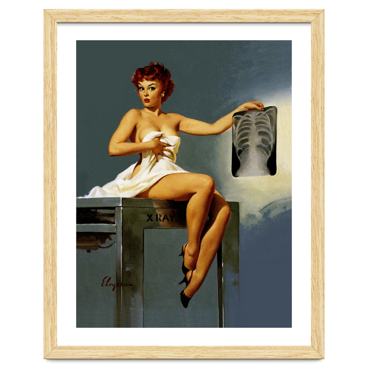 Pin Up Sexy Girl At The Doctor