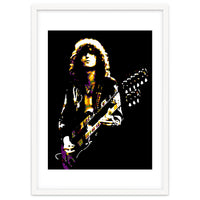 Jimmy Page American Musician Legend in Pop Art