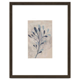 Leaf Beige and Blue Art Print thumbnail