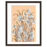 Linocut Flower Meadow Peach Fuzz thumbnail