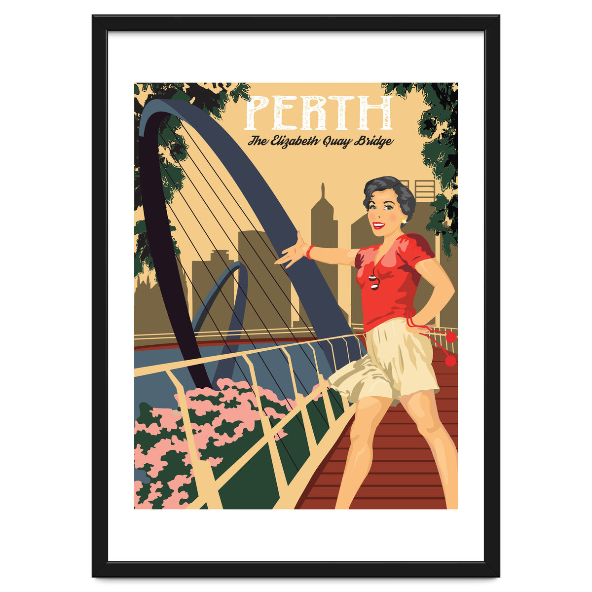 Perth, The Elizabeth Quay Bridge, Australia