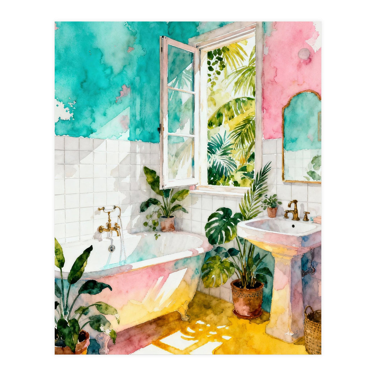 Matisse Inspired Bathroom (Print Only)