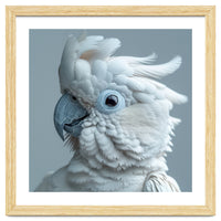 White Cockatoo Bird Portrait Close Up