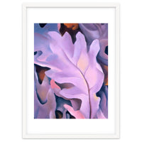 Georgia O’Keeffe – Purple Leaves (1922) | Elegant Botanical Modernist Composition in Rich Violet Tones