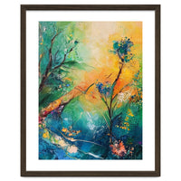 Abstract Botanical Forest Landscape