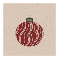 Christmas Globe with swirls (Print Only)